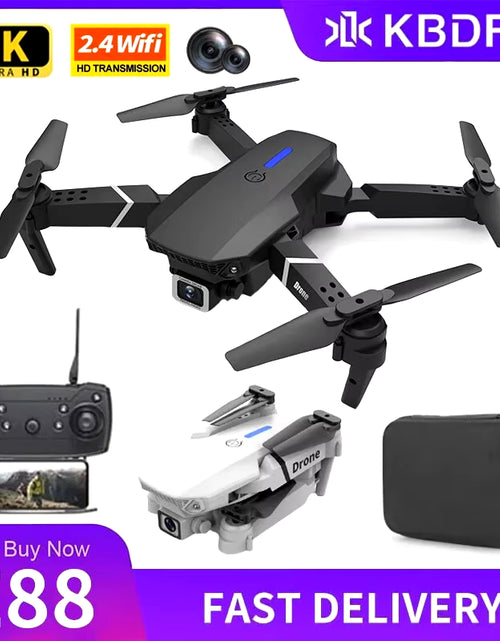 Load image into Gallery viewer, KDBFA 2024 New E88 Pro WIFI FPV Drone Wide Angle HD 4K 1080P Camera Height Hold RC Foldable Quadcopter Dron Helicopter Toys Gift
