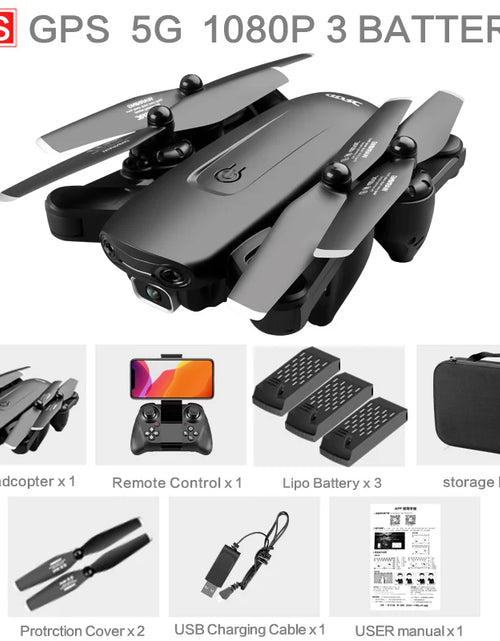 Load image into Gallery viewer, F6 GPS Drone 4K Camera HD FPV Drones with Follow Me Wifi Optical Flow Foldable RC Quadcopter Professional Dron Toys
