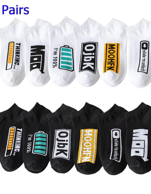 Load image into Gallery viewer, 8 Pairs Women/Men Boat Socks Invisible Low Cut Silicone Non-Slip Summer No-Show Ankle Socks Solid Color Casual Breathable
