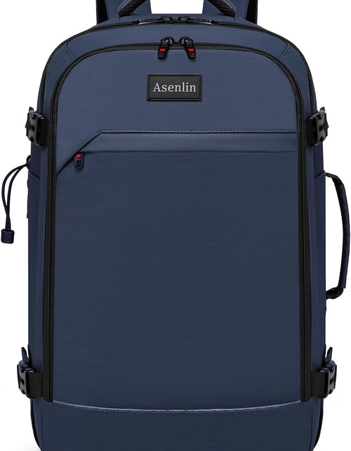 Load image into Gallery viewer, 18 Inch Travel Laptop Backpack for Women Men，Business Travel Backpack Fit Flight Approved Water Resistant Computer Backpack Suitcase Backpack Black
