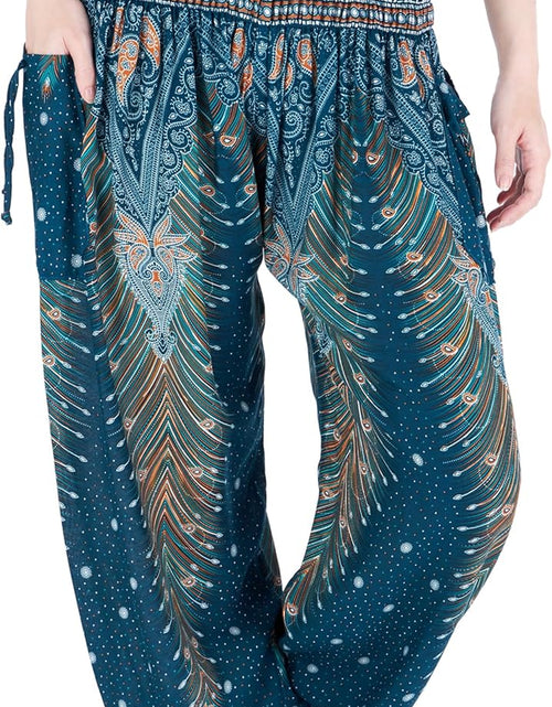 Load image into Gallery viewer, Women'S Smocked Waist Boho Flowy Yoga Harem Pants Hippie Clothes
