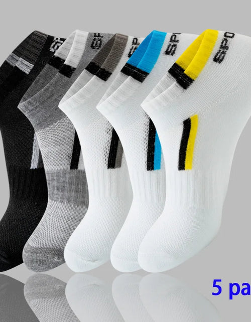 Load image into Gallery viewer, 8 Pairs Women/Men Boat Socks Invisible Low Cut Silicone Non-Slip Summer No-Show Ankle Socks Solid Color Casual Breathable
