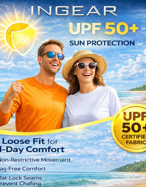 Load image into Gallery viewer, Swim Shirts for Men UPF50+ Sun Protection Shirts Mens Long Sleeve Mens Rash Guard
