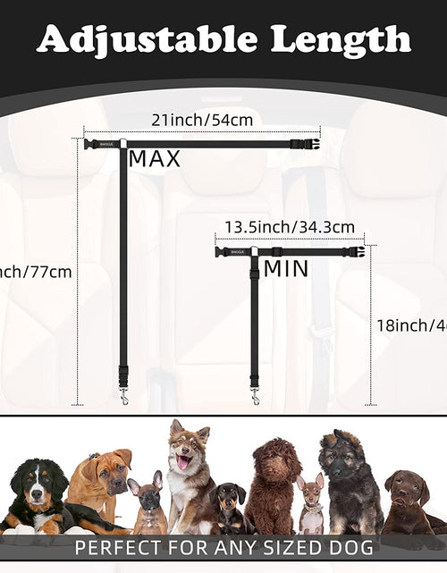 Load image into Gallery viewer, Pet Dog Cat Seat Belts, Car Headrest Restraint Adjustable Safety Leads Vehicle Seatbelt Harness
