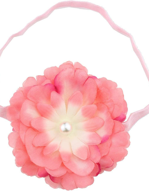 Load image into Gallery viewer, Baby Girl'S Floral Print Ruffles Romper Summer Clothes with Headband
