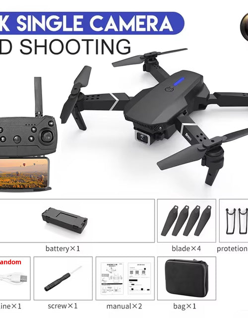 Load image into Gallery viewer, KDBFA 2024 New E88 Pro WIFI FPV Drone Wide Angle HD 4K 1080P Camera Height Hold RC Foldable Quadcopter Dron Helicopter Toys Gift
