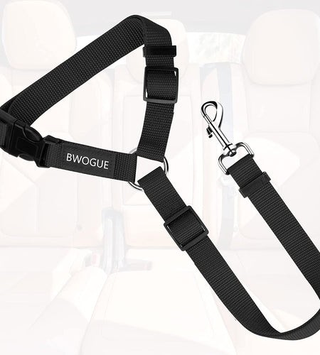 Pet Dog Cat Seat Belts, Car Headrest Restraint Adjustable Safety Leads Vehicle Seatbelt Harness