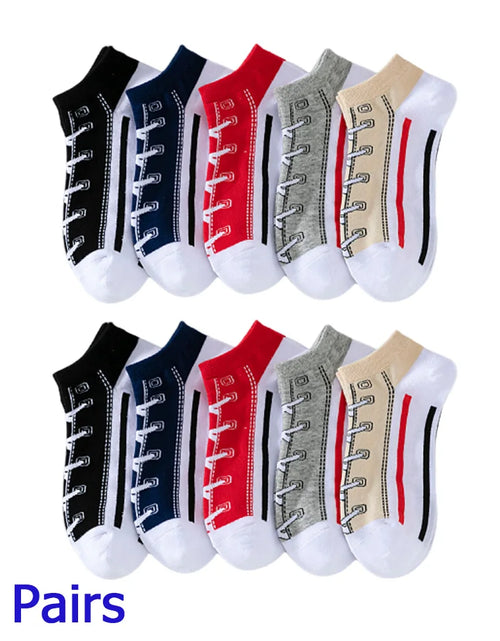 Load image into Gallery viewer, 8 Pairs Women/Men Boat Socks Invisible Low Cut Silicone Non-Slip Summer No-Show Ankle Socks Solid Color Casual Breathable
