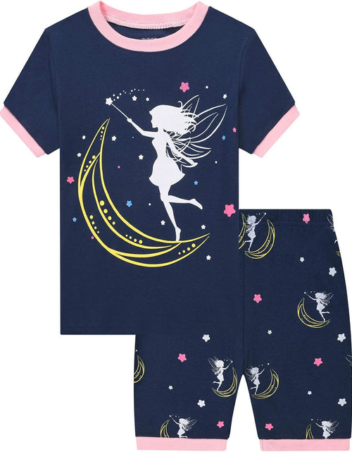Load image into Gallery viewer, Little Girls Cotton Short Pajamas Summer Kids Clothes Toddler Toddler Pjs Sets
